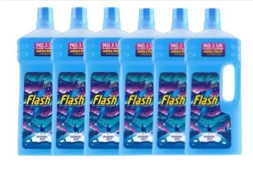 Flash All Purpose Floor Cleaner, Nordic Sky Fragrance, 1.5L X 6